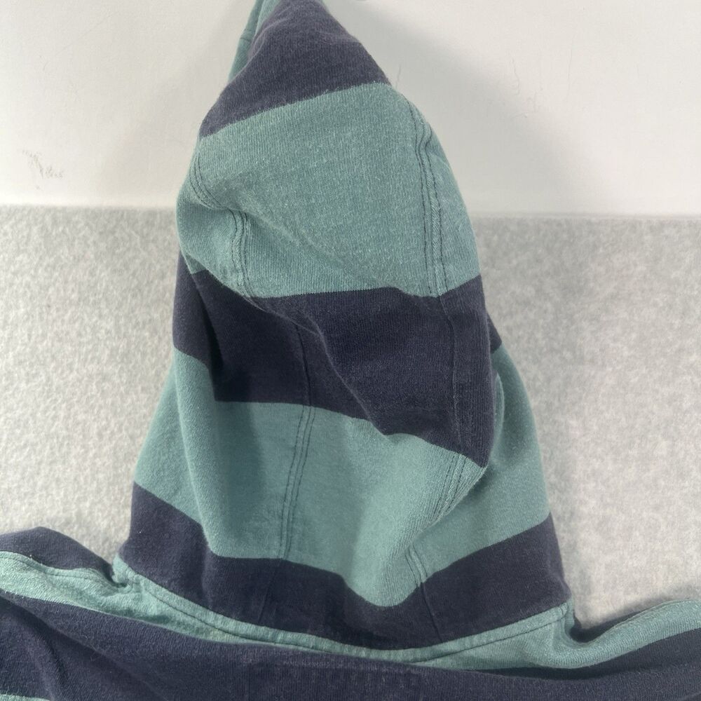 LL Bean Hoodie Sweatshirt Mens M Blue & Green Striped traditional fit - Picture 13 of 16